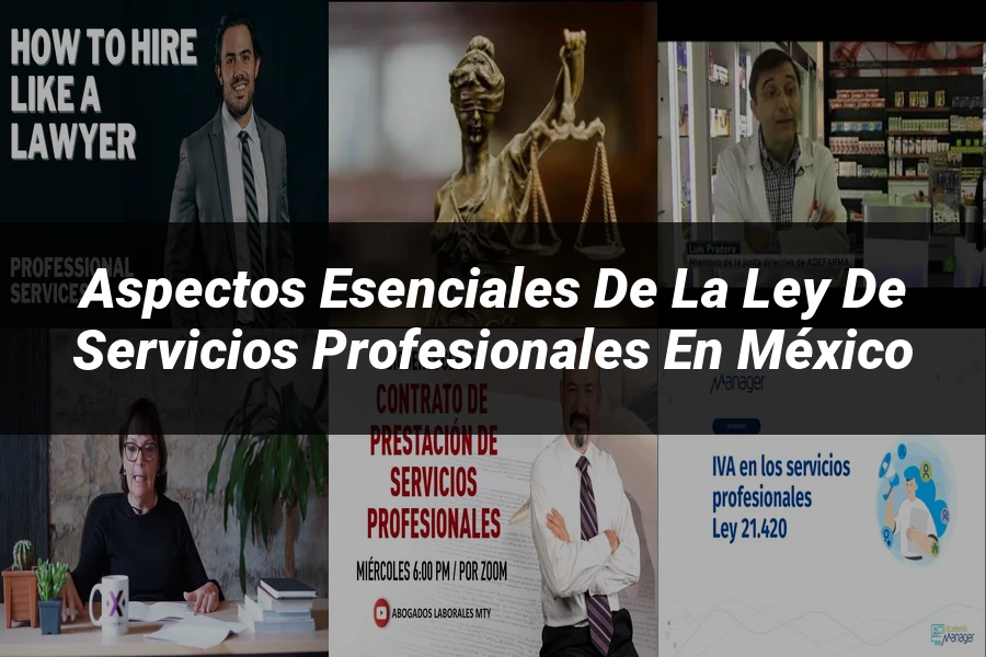 "Aspectos esenciales de la ley de servicios profesionales en México"