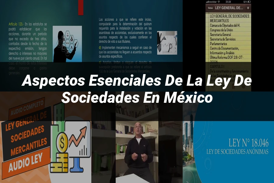 "Aspectos esenciales de la ley de sociedades en México"