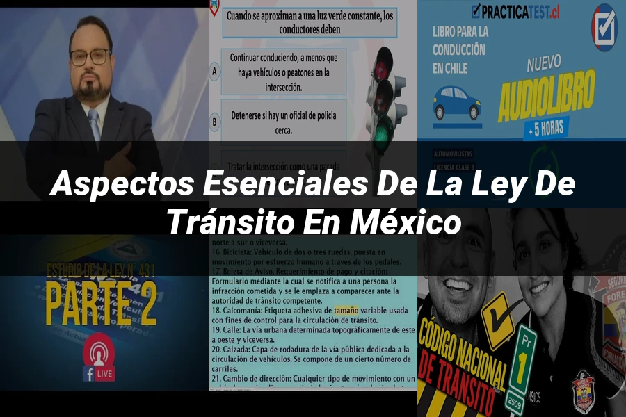 "Aspectos esenciales de la ley de tránsito en México"