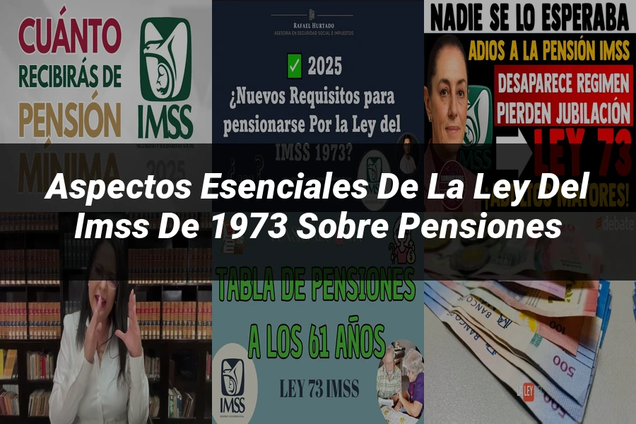 "Aspectos esenciales de la ley del IMSS de 1973 sobre pensiones"