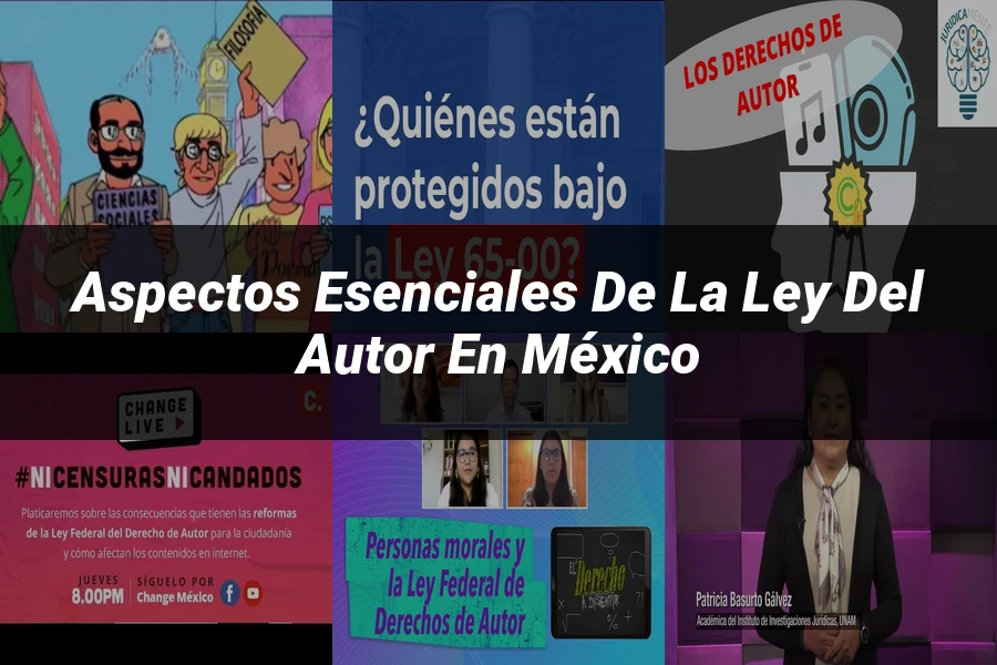 "Aspectos esenciales de la ley del autor en México"