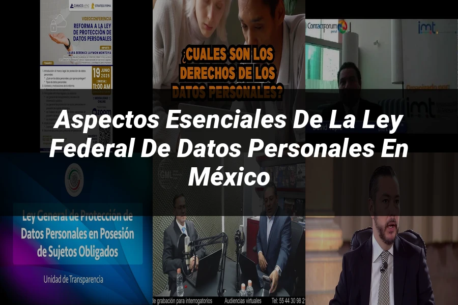 "Aspectos esenciales de la ley federal de datos personales en México"