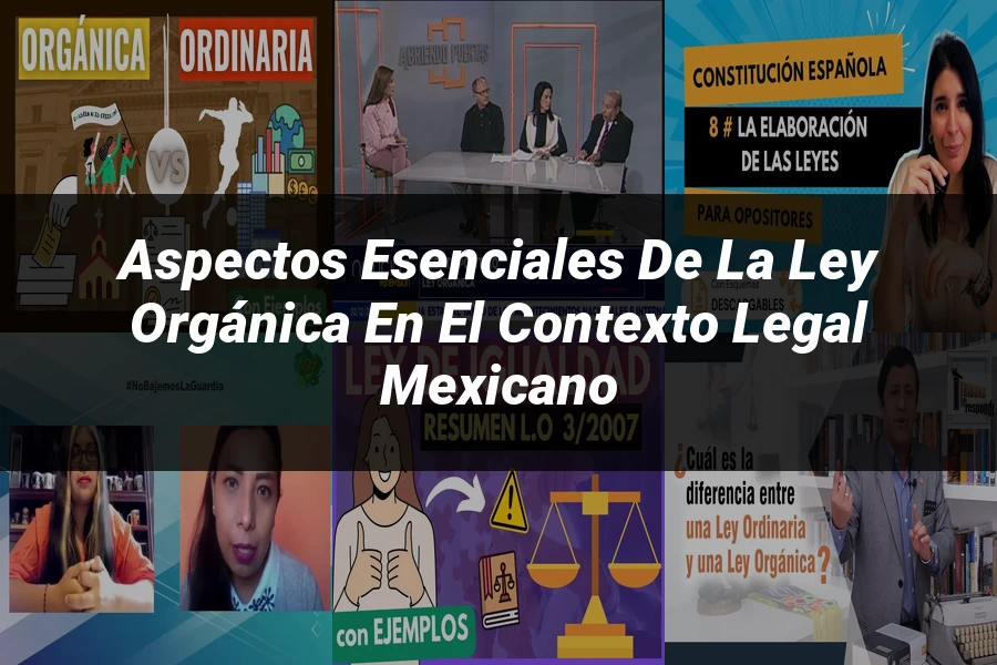 "Aspectos esenciales de la ley orgánica en el contexto legal mexicano"