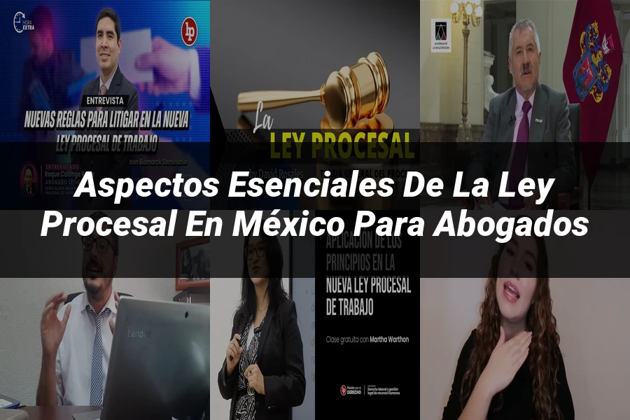 "Aspectos esenciales de la ley procesal en México para abogados"