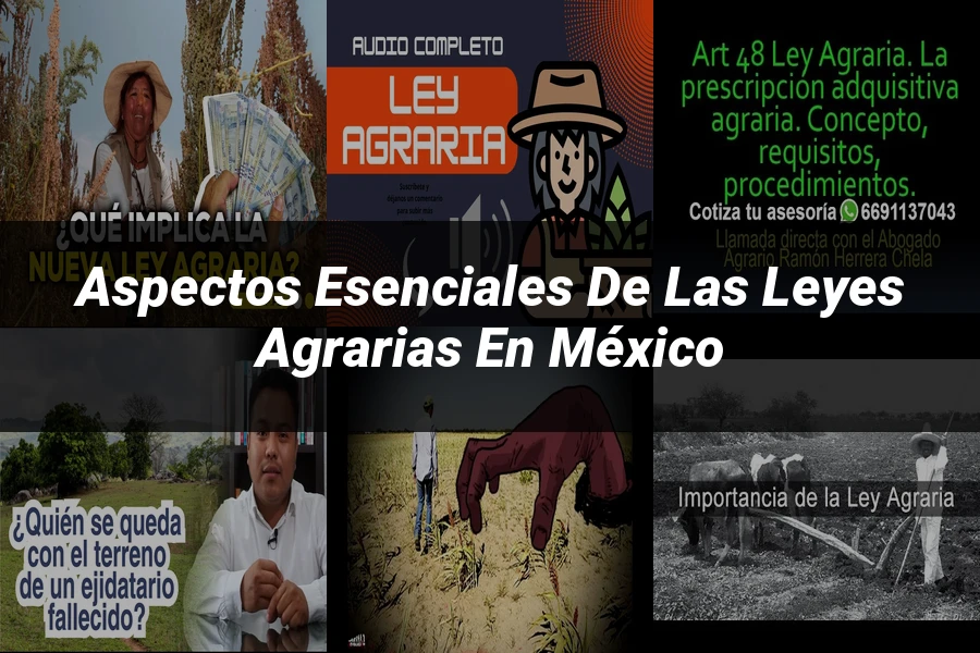 "Aspectos esenciales de las leyes agrarias en México"