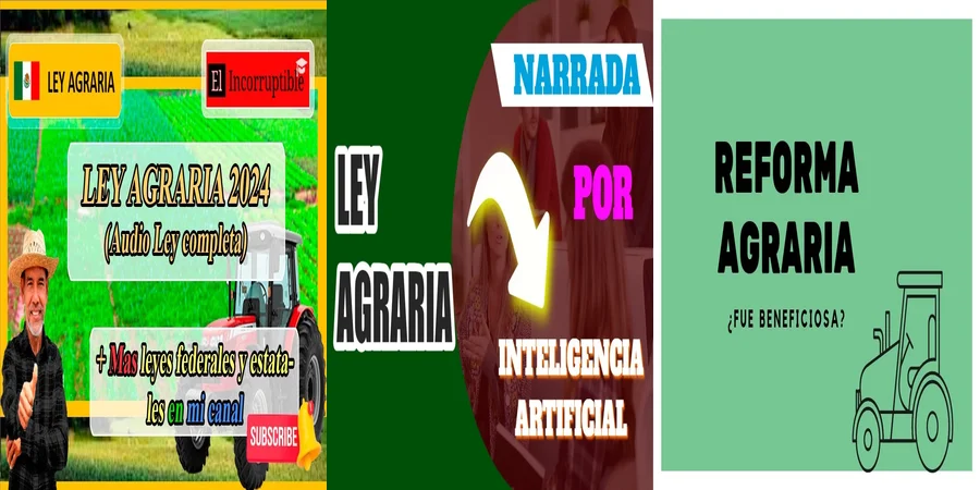 "Aspectos esenciales de las leyes agrarias en México"