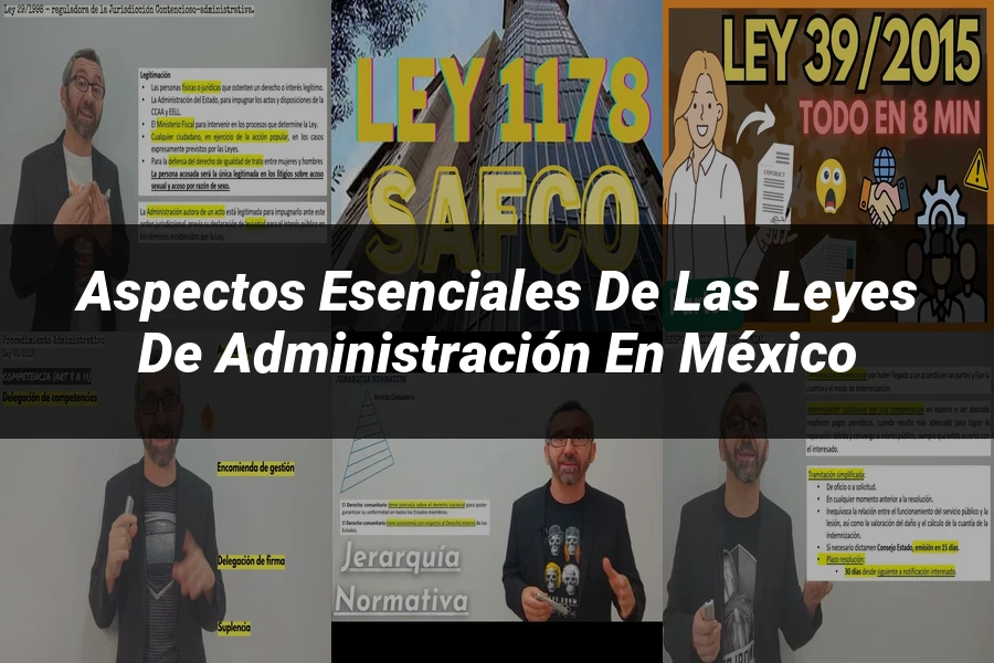 "Aspectos esenciales de las leyes de administración en México"