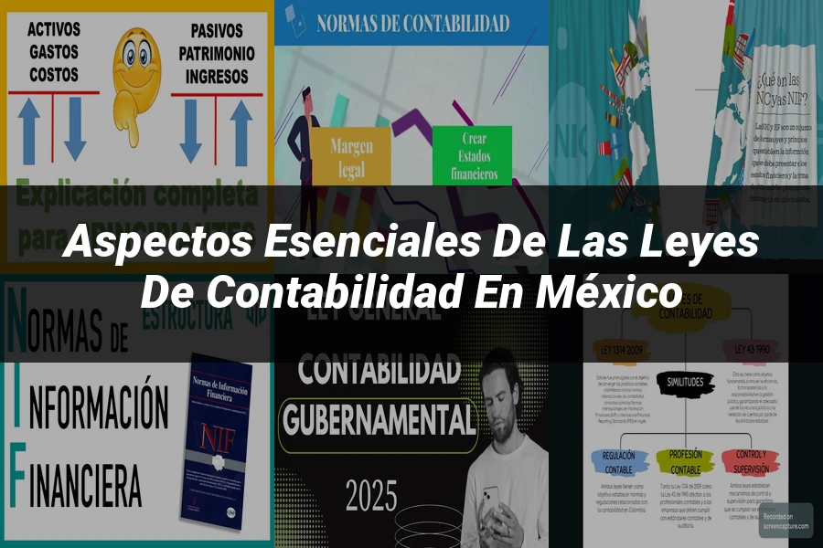 "Aspectos esenciales de las leyes de contabilidad en México"