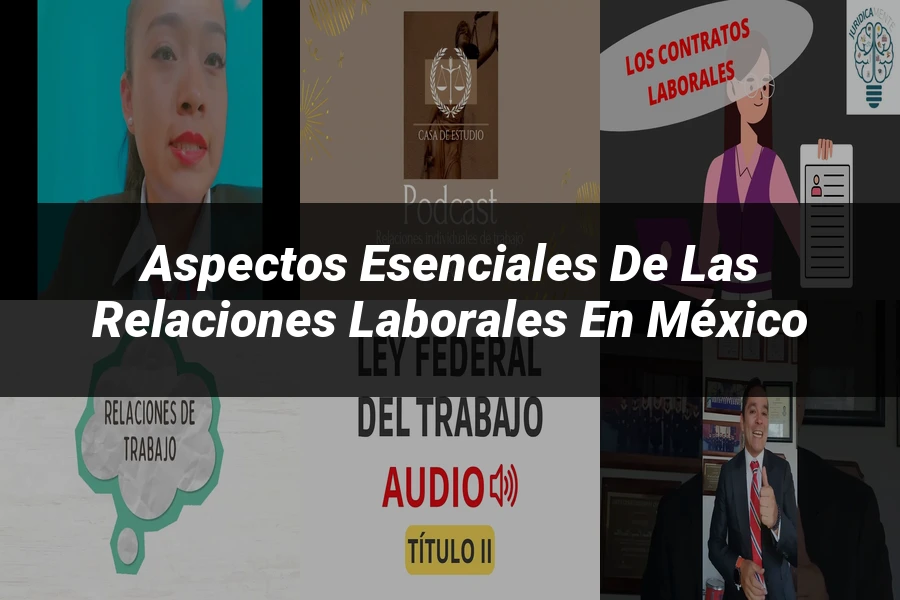 "Aspectos esenciales de las relaciones laborales en México"