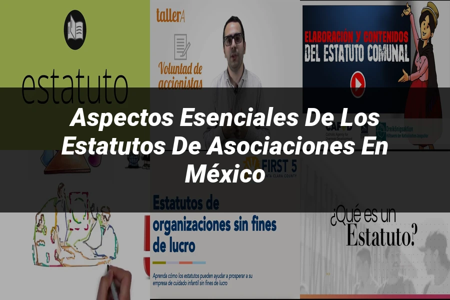 "Aspectos esenciales de los estatutos de asociaciones en México"