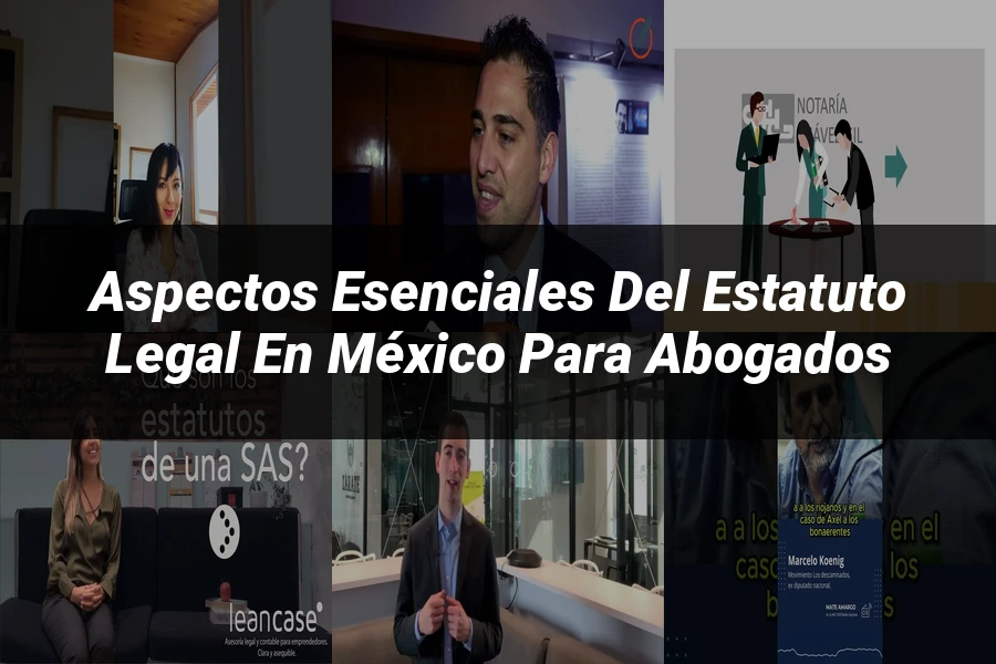 "Aspectos esenciales del estatuto legal en México para abogados"