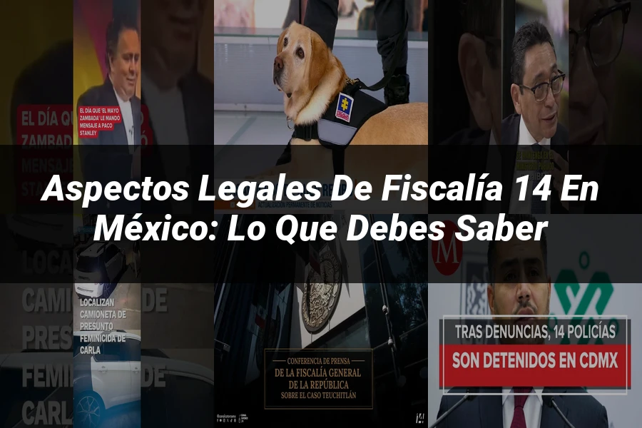 "Aspectos legales de fiscalía 14 en México: lo que debes saber"