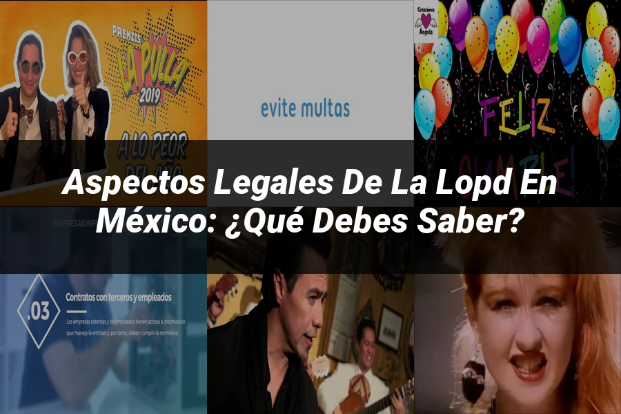 "Aspectos legales de la LOPD en México: ¿Qué debes saber?"