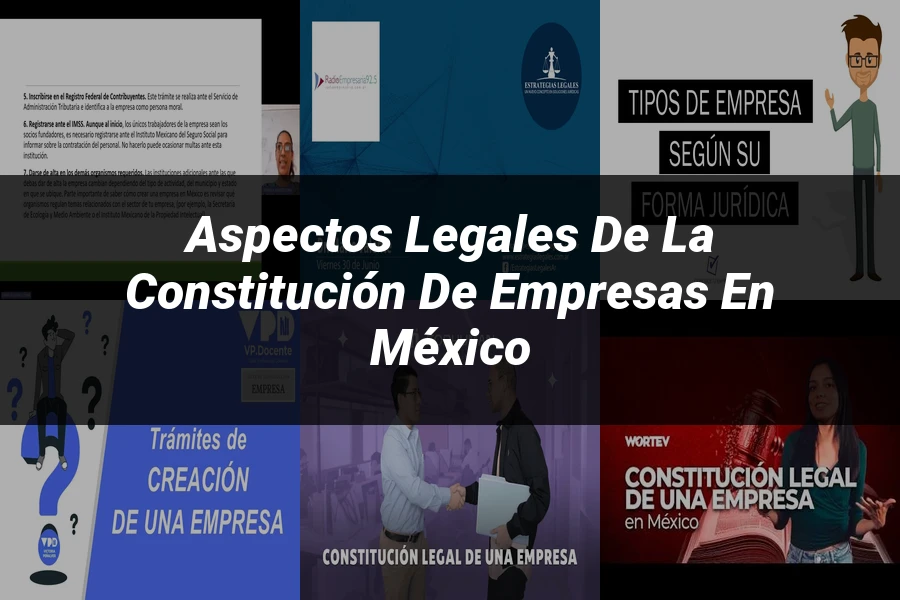 "Aspectos legales de la constitución de empresas en México"