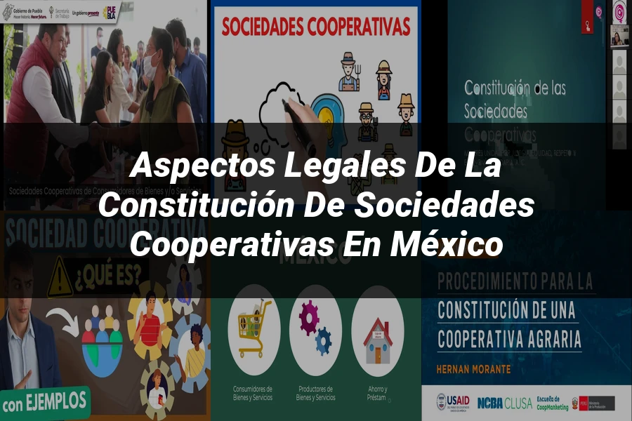 "Aspectos legales de la constitución de sociedades cooperativas en México"