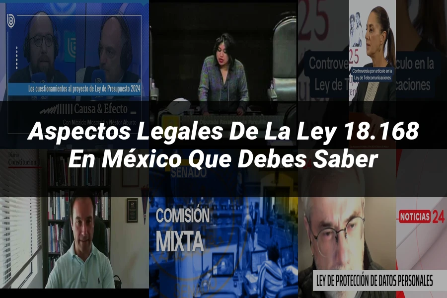 "Aspectos legales de la ley 18.168 en México que debes saber"