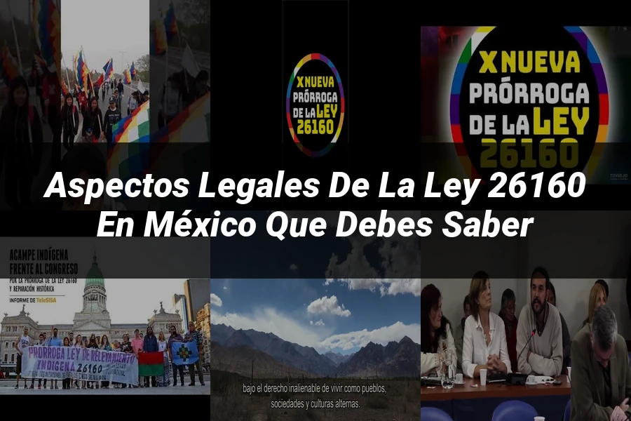 "Aspectos legales de la ley 26160 en México que debes saber"