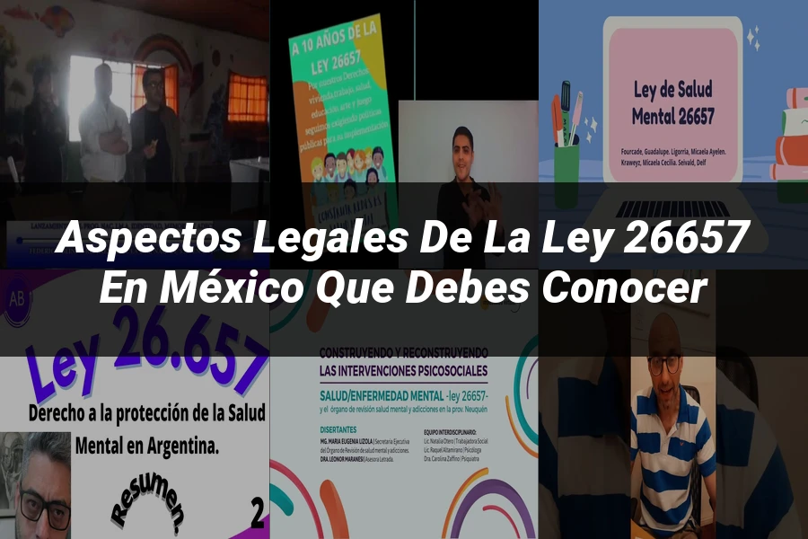 "Aspectos legales de la ley 26657 en México que debes conocer"