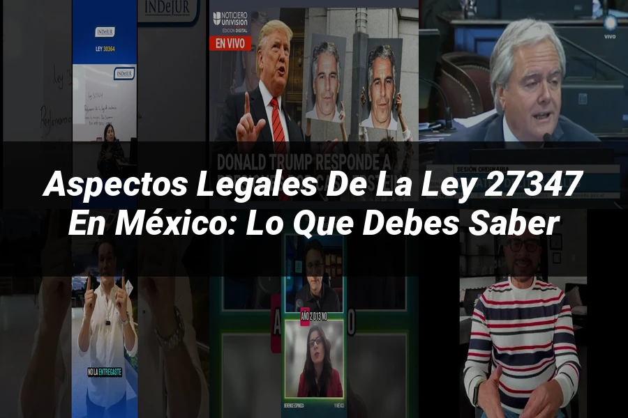 "Aspectos legales de la ley 27347 en México: lo que debes saber"