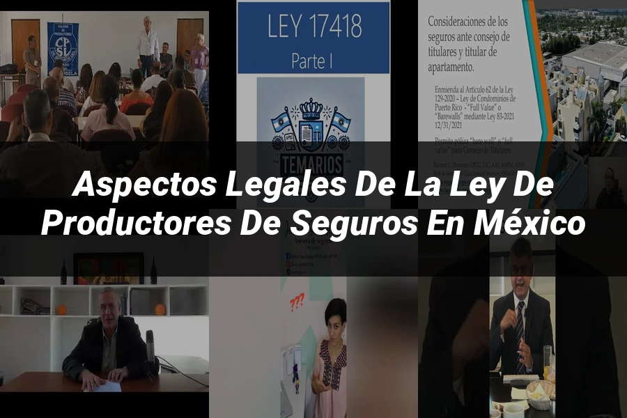 "Aspectos legales de la ley de productores de seguros en México"
