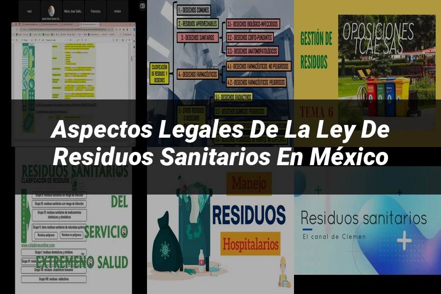 "Aspectos legales de la ley de residuos sanitarios en México"
