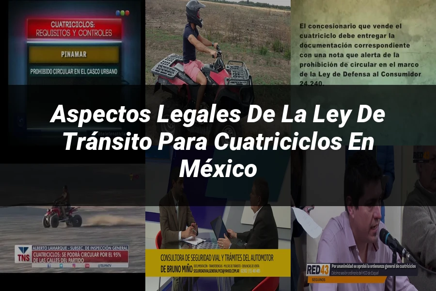 "Aspectos legales de la ley de tránsito para cuatriciclos en México"
