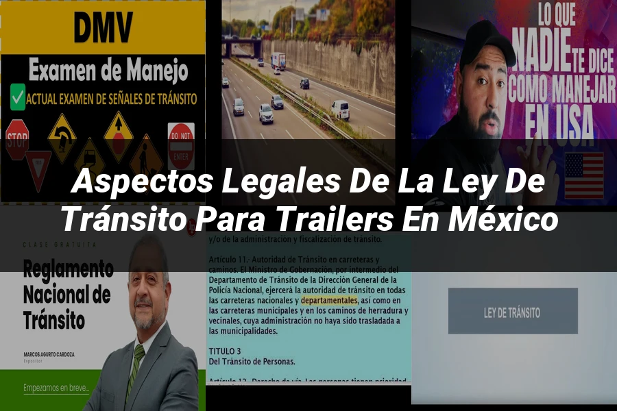 "Aspectos legales de la ley de tránsito para trailers en México"