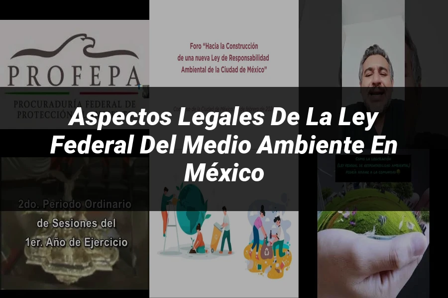 "Aspectos legales de la ley federal del medio ambiente en México"