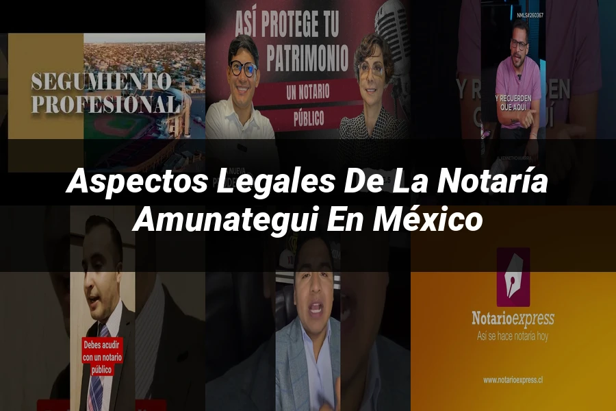 "Aspectos legales de la notaría Amunategui en México"