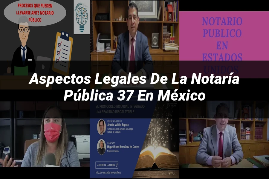 "Aspectos legales de la notaría pública 37 en México"