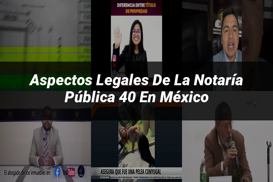 "Aspectos legales de la notaría pública 40 en México"