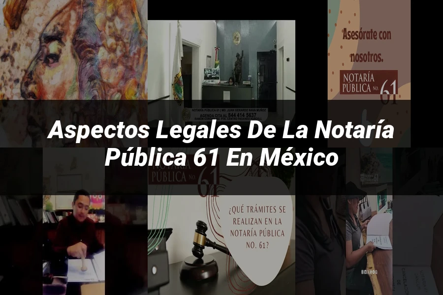 "Aspectos legales de la notaría pública 61 en México"