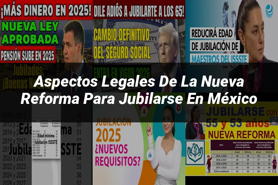 "Aspectos legales de la nueva reforma para jubilarse en México"