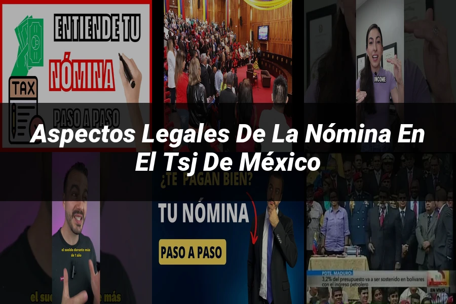 "Aspectos legales de la nómina en el TSJ de México"