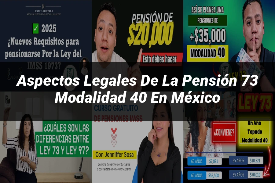 "Aspectos legales de la pensión 73 modalidad 40 en México"