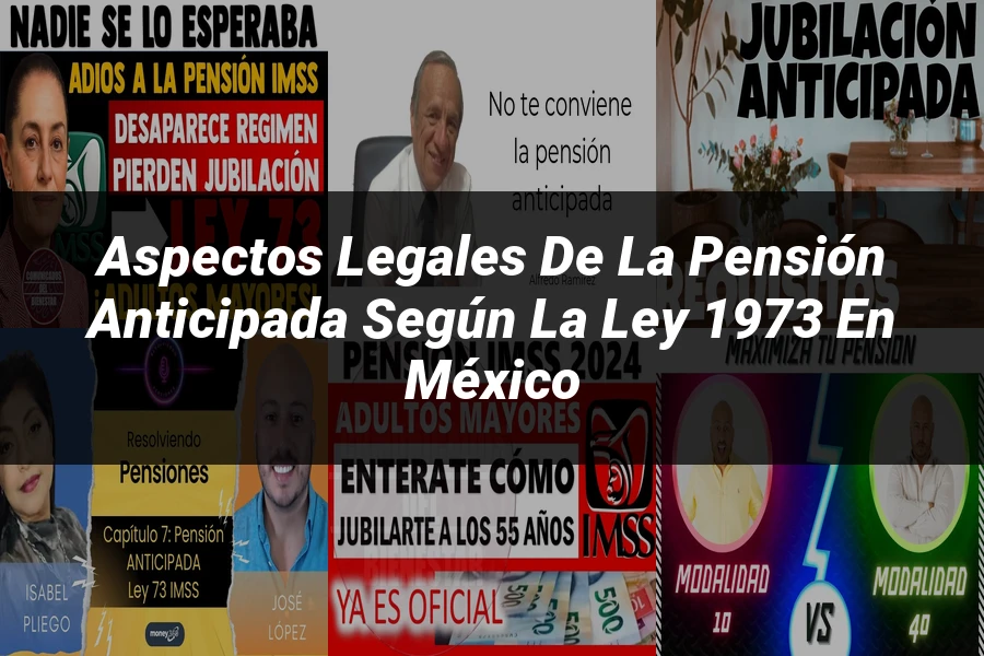 "Aspectos legales de la pensión anticipada según la ley 1973 en México"