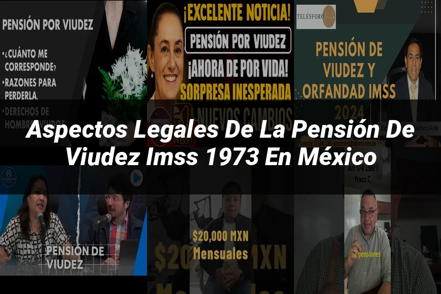 "Aspectos legales de la pensión de viudez IMSS 1973 en México"