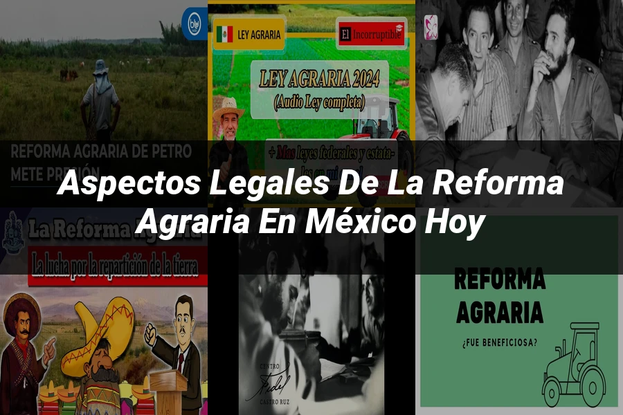 "Aspectos legales de la reforma agraria en México hoy"