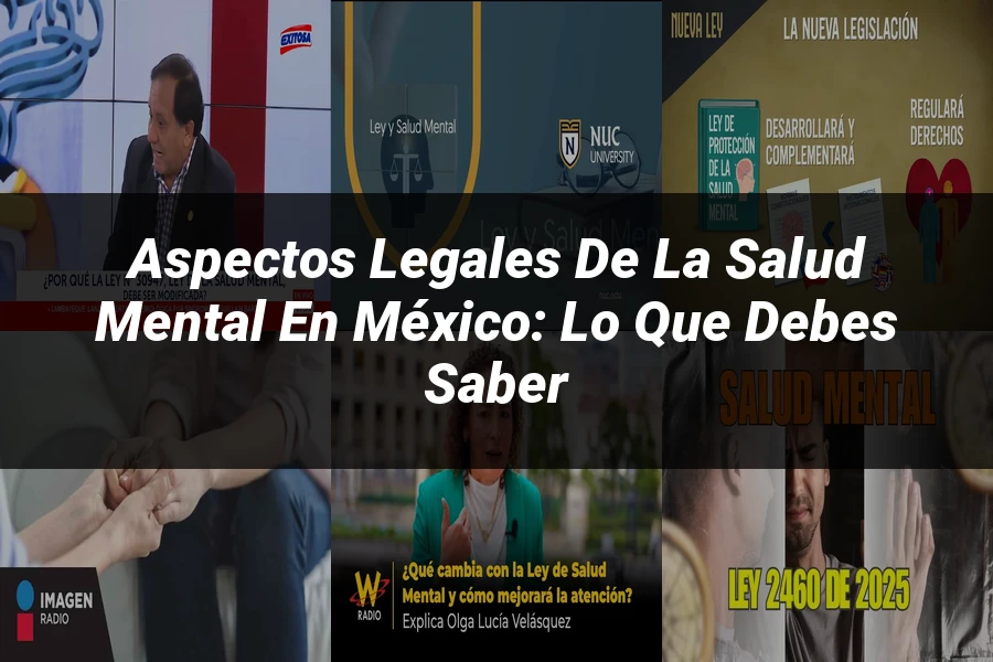 "Aspectos legales de la salud mental en México: lo que debes saber"