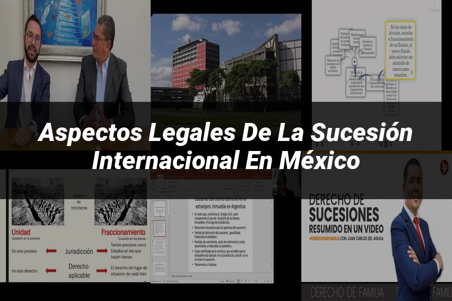 "Aspectos legales de la sucesión internacional en México"