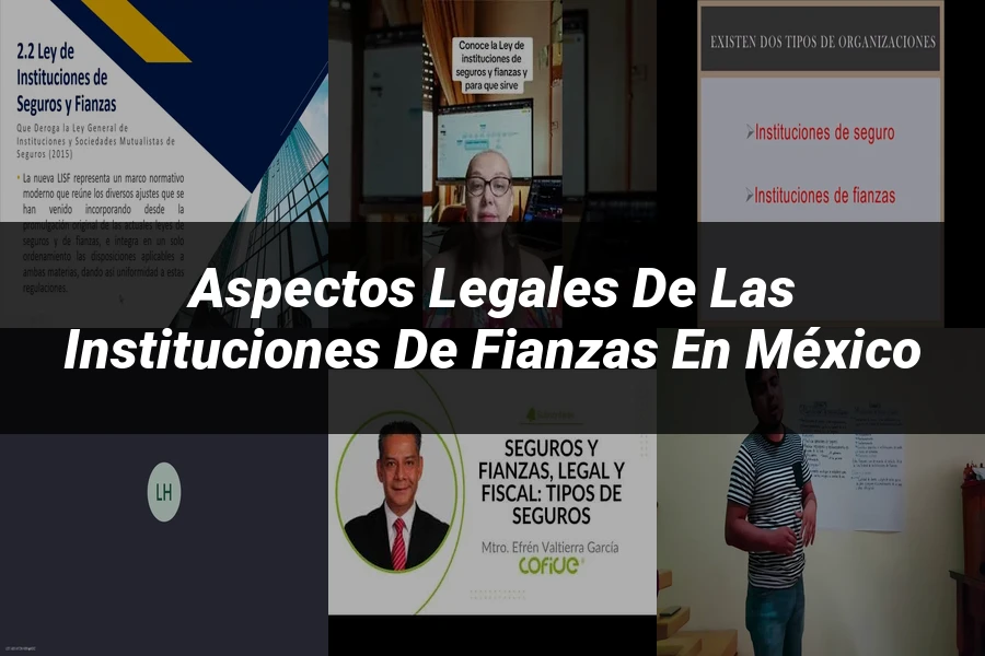 "Aspectos legales de las instituciones de fianzas en México"