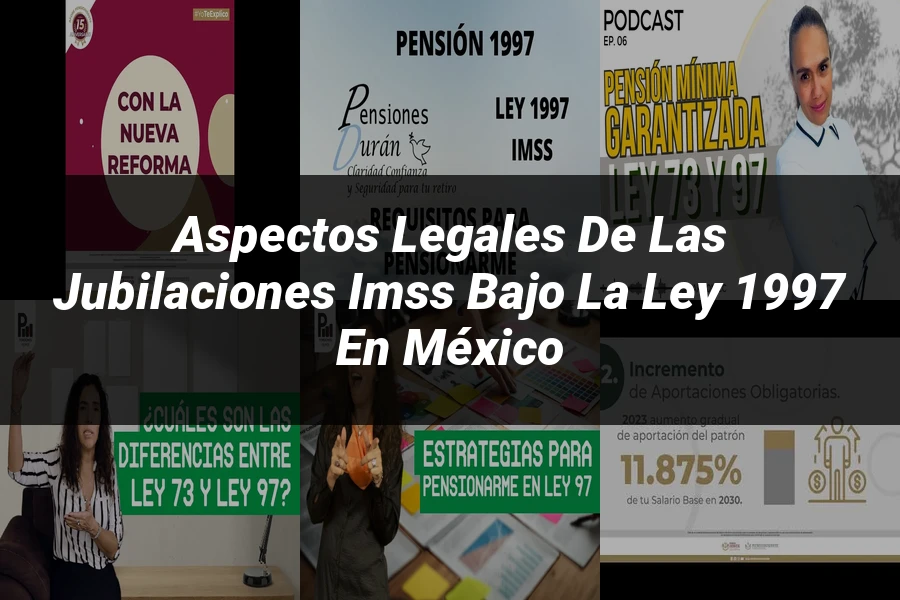 "Aspectos legales de las jubilaciones IMSS bajo la ley 1997 en México"