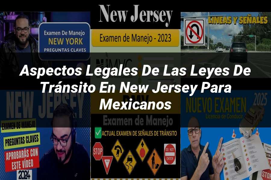 "Aspectos legales de las leyes de tránsito en New Jersey para mexicanos"