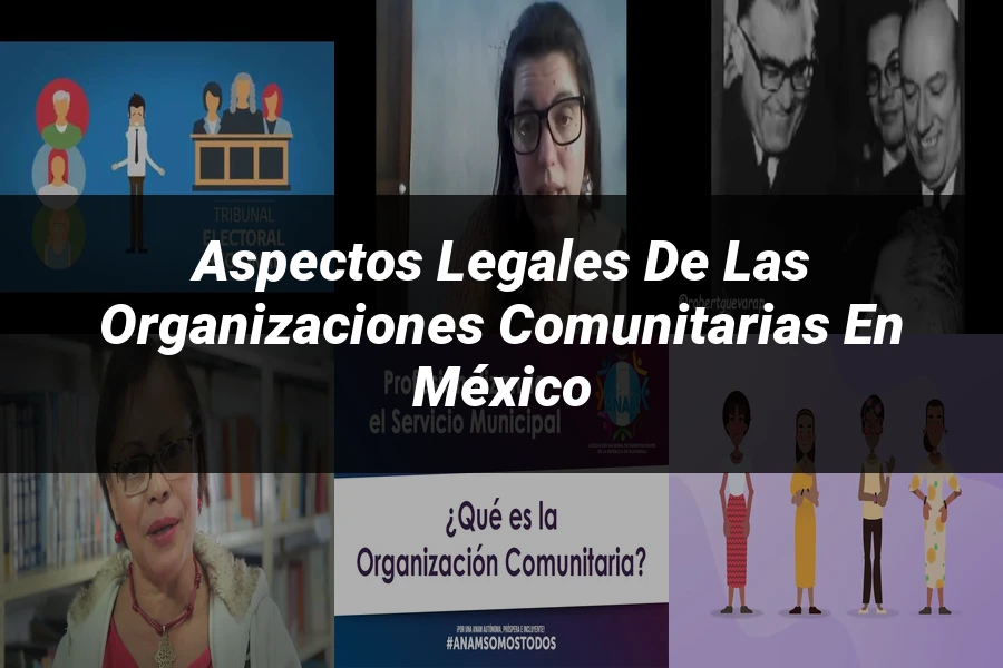 "Aspectos legales de las organizaciones comunitarias en México"