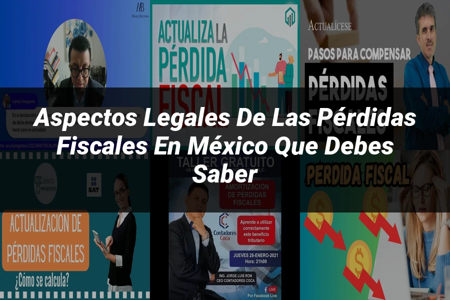 "Aspectos legales de las pérdidas fiscales en México que debes saber"