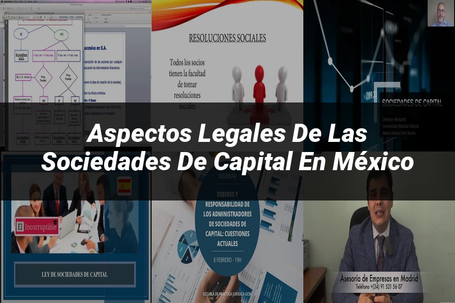 "Aspectos legales de las sociedades de capital en México"