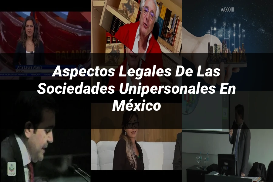 "Aspectos legales de las sociedades unipersonales en México"