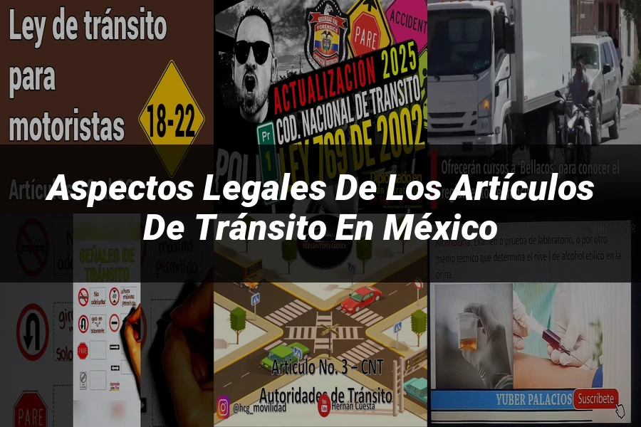 "Aspectos legales de los artículos de tránsito en México"