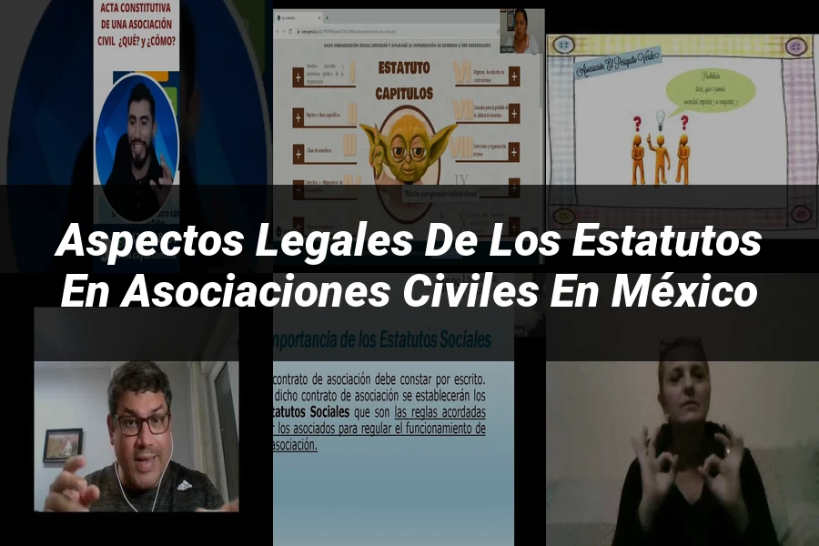 "Aspectos legales de los estatutos en asociaciones civiles en México"