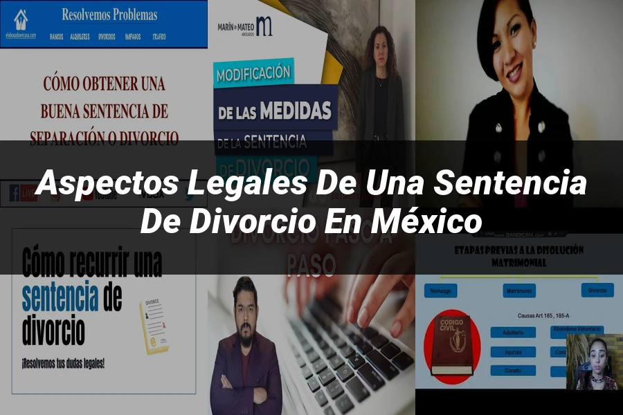 "Aspectos legales de una sentencia de divorcio en México"
